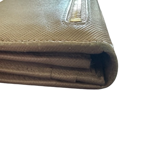 Prada Continental Wallet in Beige & Gold Hardware - Picture 7 of 12